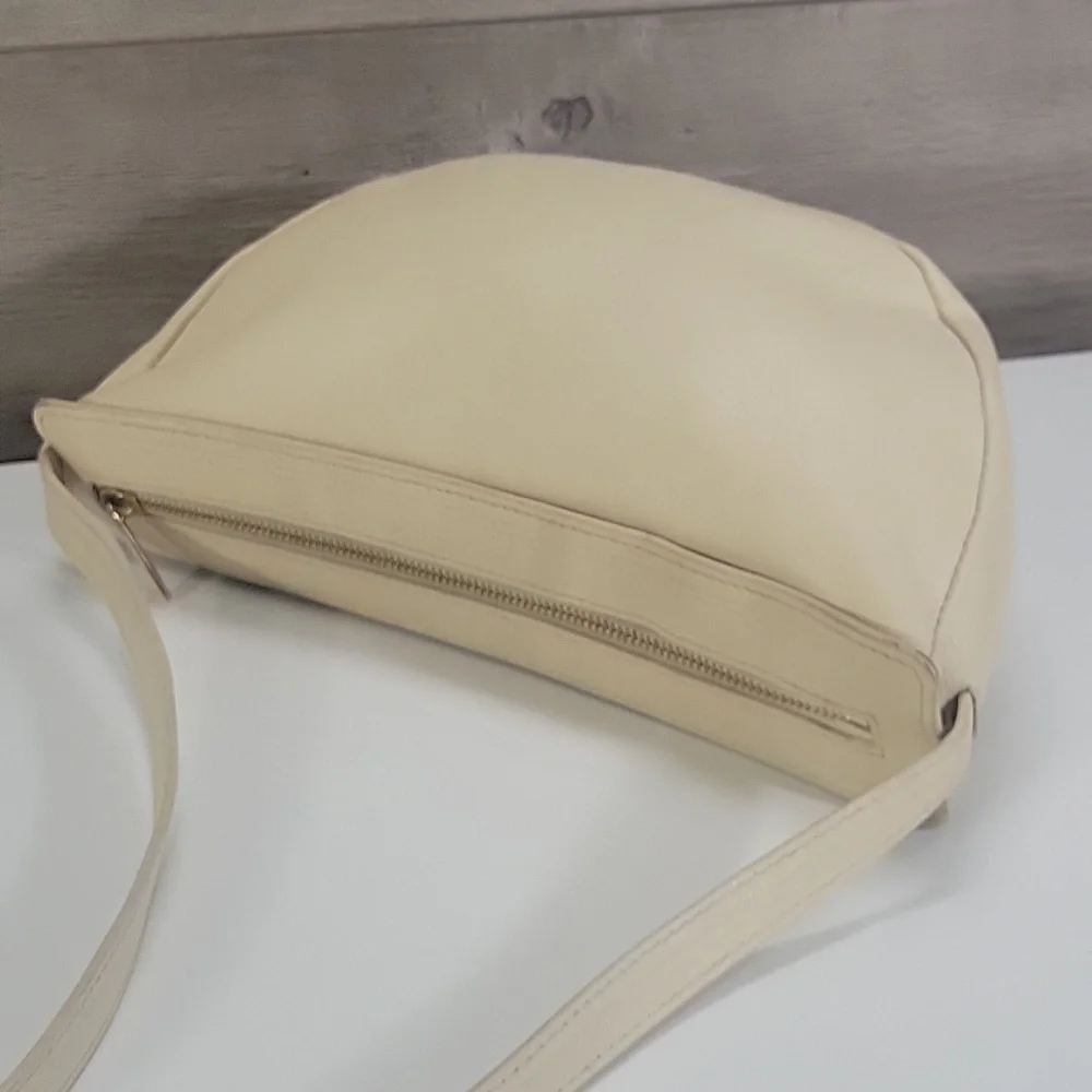 Mansur Gavriel Beige Leather Crossbody Shoulder Bag